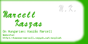 marcell kaszas business card